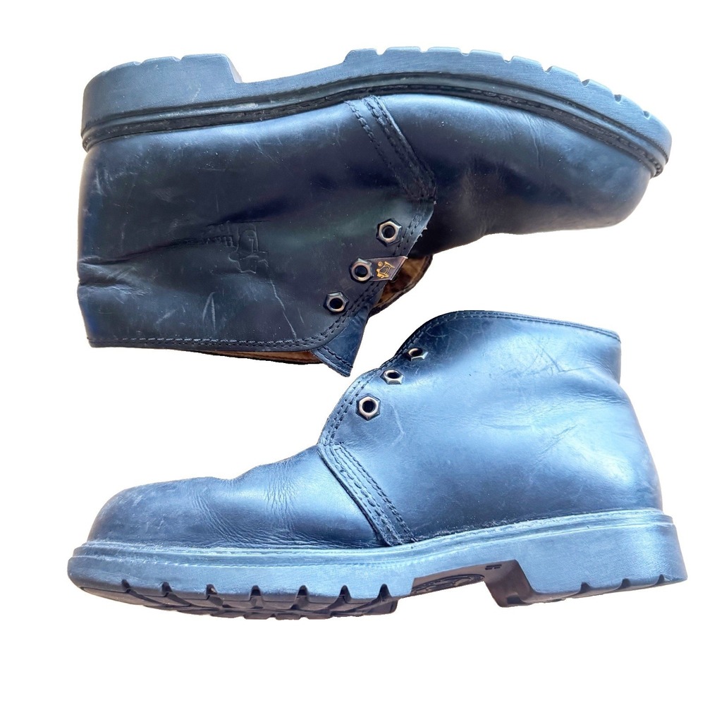 Havana‎ Joe Mr. Panama Jack Black Waxy Waterproof Chukka Boots 42/8.5 NO LACES